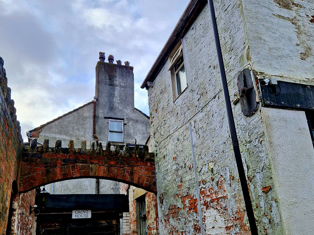 Grove House and outbuildings